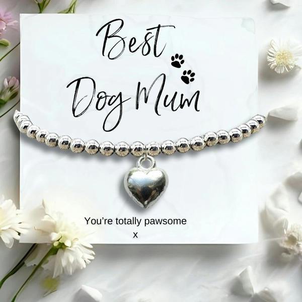 Aye Do Gifts Small Best Dog Mum Gift Hamper | Bracelet, Chocolates & Candle