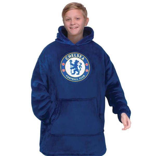 Chelsea FC Kids Oversized Hoodie 6 - 10 Years, Clothing, Sports, Gift