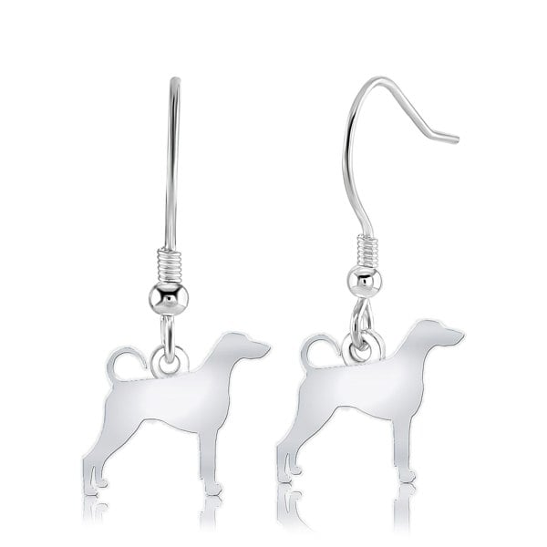 Mylee London Dobermann Silhouette Silver Earrings