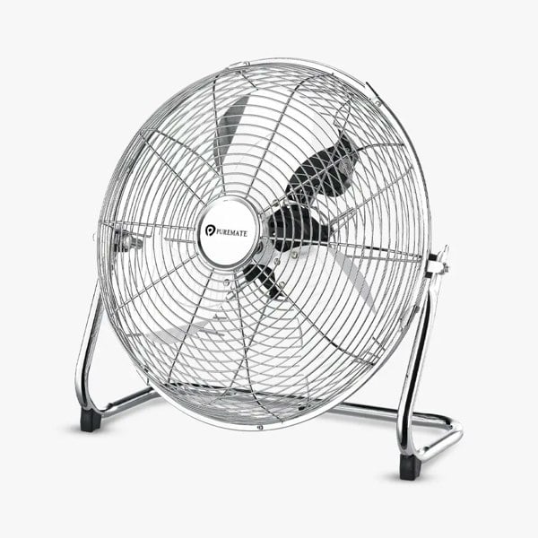 PureMate 14-Inch Chrome Gym Floor Fan