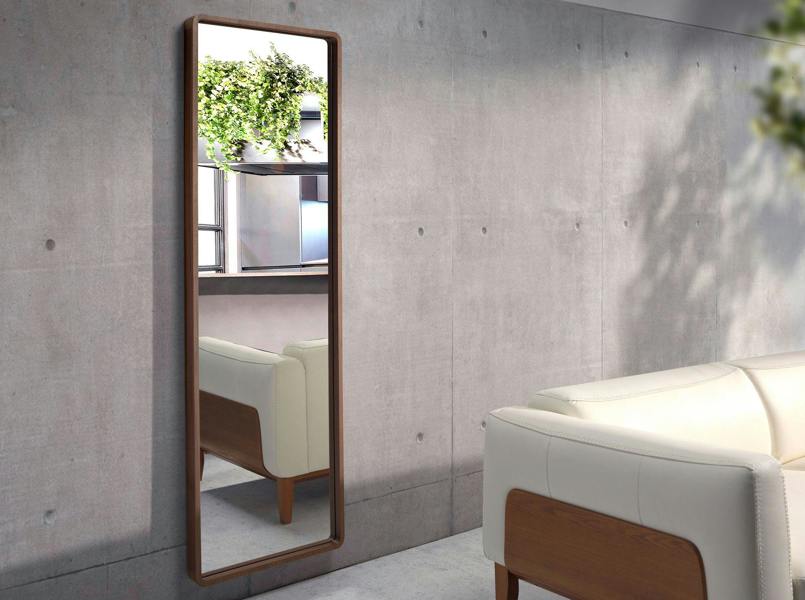 Angel Cerdá Rectangular Walnut Wall Mirror 3036