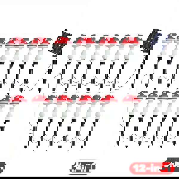 Leaper Outdoor Solar-Powered Glowing Mushroom Lightsroom Lights