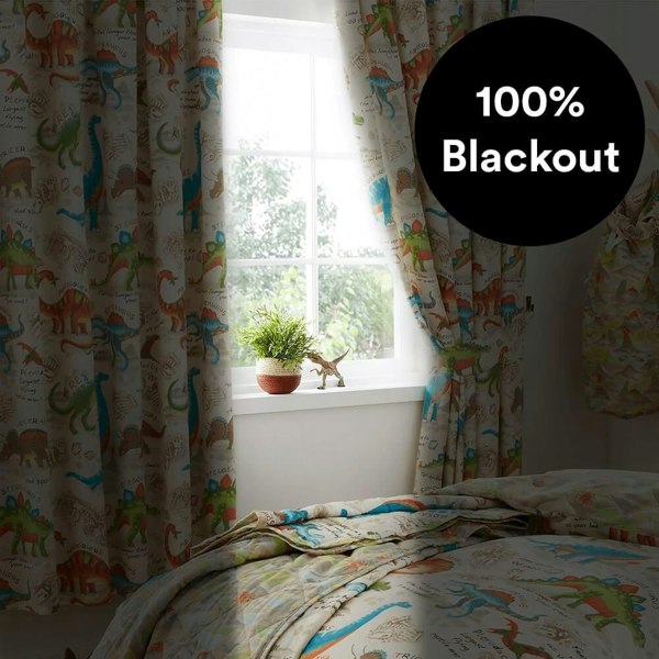 Dinosaur Discovery Thermal Blackout Curtains - Happy Linen Company