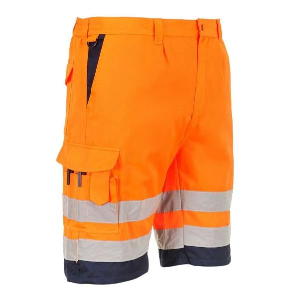 Hi-Vis Lightweight Polycotton Shorts Portwest