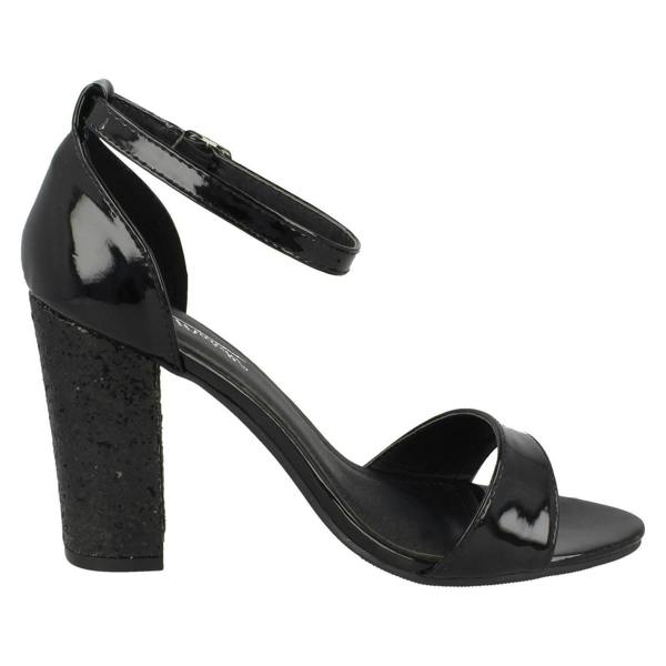 Anne Michelle Ladies Anne Michelle High Chunky Heel Sandals