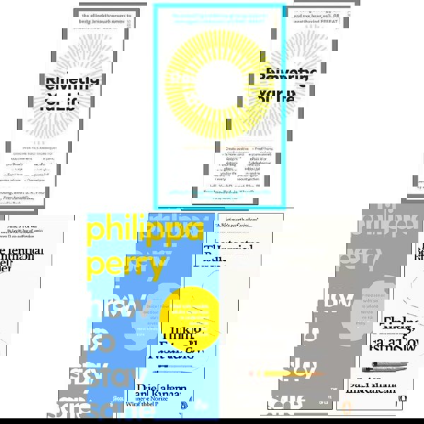 Reinventing Your Life, How To Stay Sane The School of Life, Thinking Fast and Slow 3 Books Collection Set