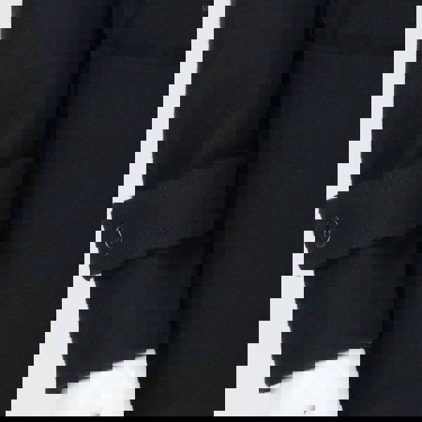 Valentino luxurious leather detailed duffle coat