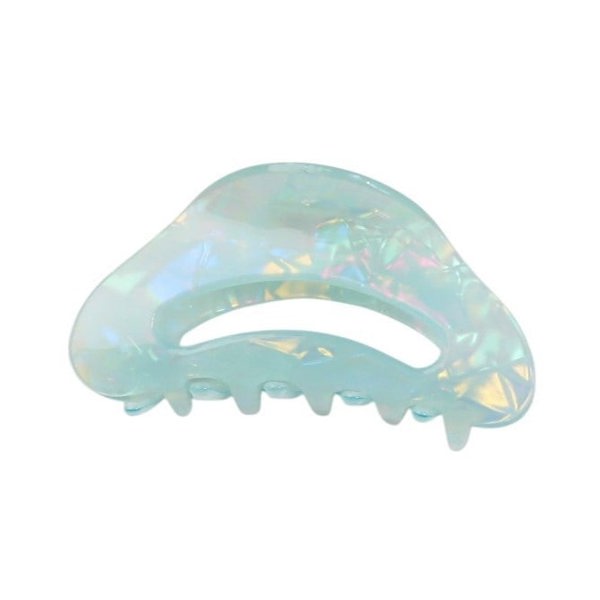 Gold Trip Pearlescent Seafoam Claw Clip