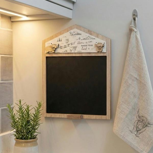 Garden Greatness Highland Cow Chalkboard Decoration