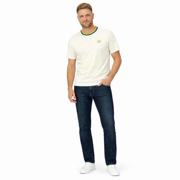 Sergio Tacchini Monte Velour T-Shirt Gardenia