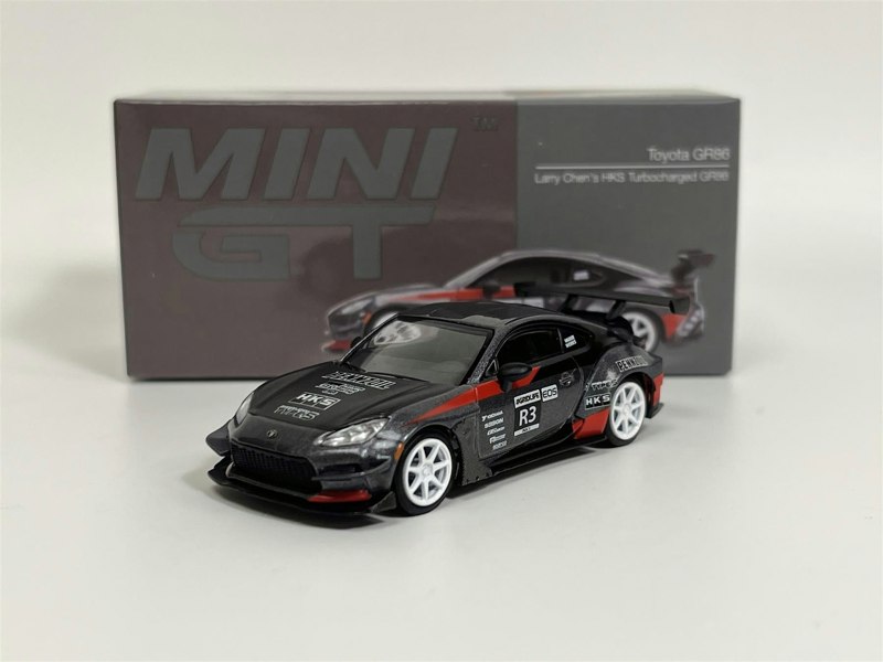 Mini GT Toyota GR86 Larrys Chens HKS Turbocharged GR86 LHD 1:64 Mini GT MGT00820L