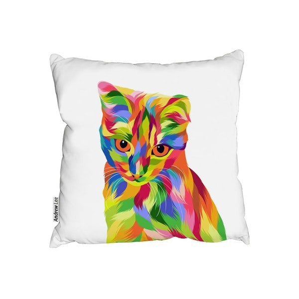 Benjamin Tate Design Animal Cat Illustration Pop Art (Outdoor Cushion)