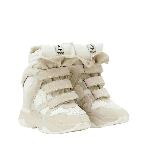 Isabel Marant Balskee High-Top Sneakers in leather and suede