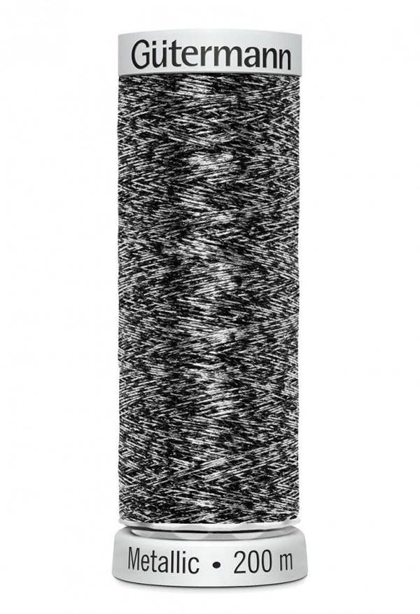 Gutermann Sulky Metallic Embroidery Thread 200m Polyamide, Polyester Thread Suitable For Embroidery