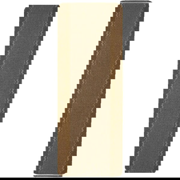 Machine Washable Design Mats: Bordered Line Brown | The Rugs