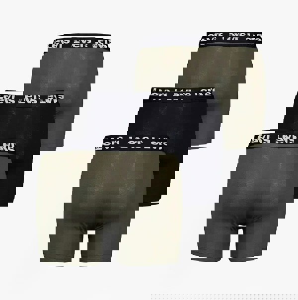 Levi's REPEAT LOGO Mens 3-Pack Trunks Khaki Combo