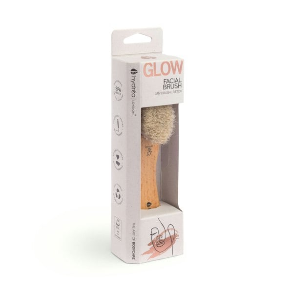 Hydréa London Eco-Friendly Facial Brush - FSC® Certified Beechwood & Natural Bristle for Radiant Skin