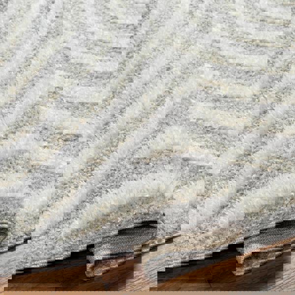 Livabliss Rodos-Modern Grey White Soft Plush Pile Rug