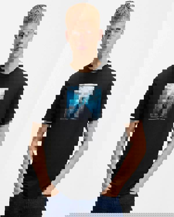 BOSS Orange Te Creature Mens Graphic Print T-Shirt - Black 001