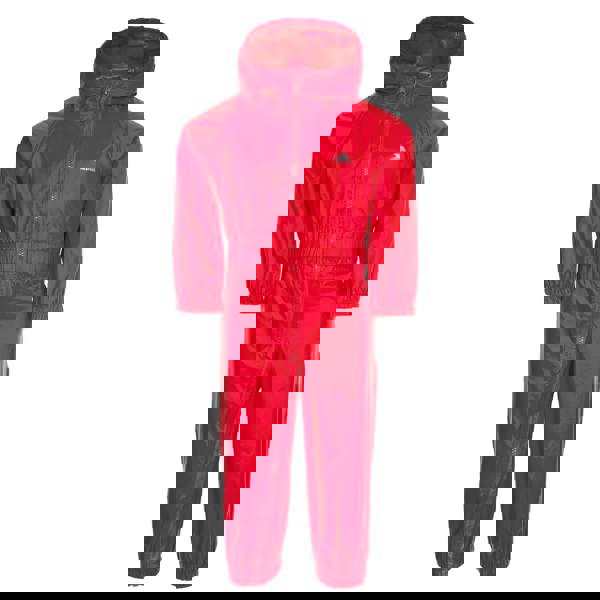 Trespass Babies Button Rain Suit - Red - 