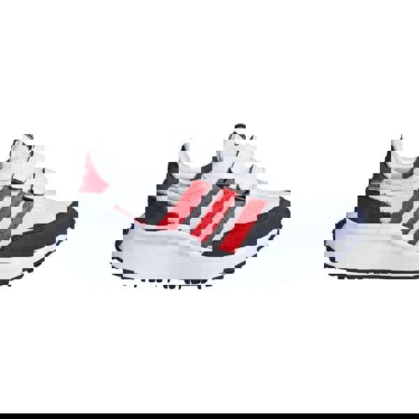 Adidas Kids Run 70s Suede Trainers - White / Blue / Red