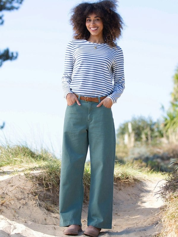 Kite Organic Wareham Wide Leg Twill Jeans