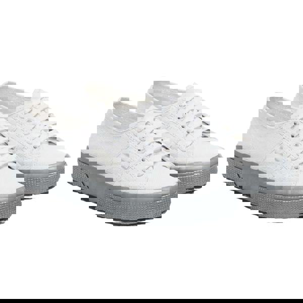 Superga Womens/Ladies Pearl Gum Trainers - White/Silver - 