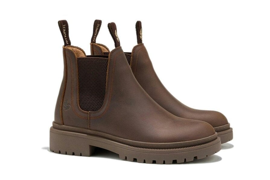 AMMONITE Women's Water-Resistant Chelsea Boots | Charmouth Brown