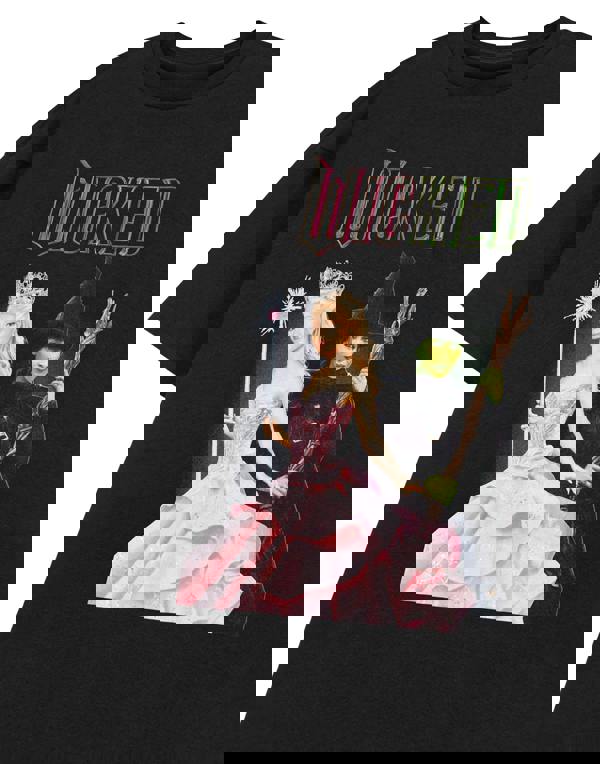 Wicked Womens Black Glinda & Elphaba Short Sleeved T-Shirt