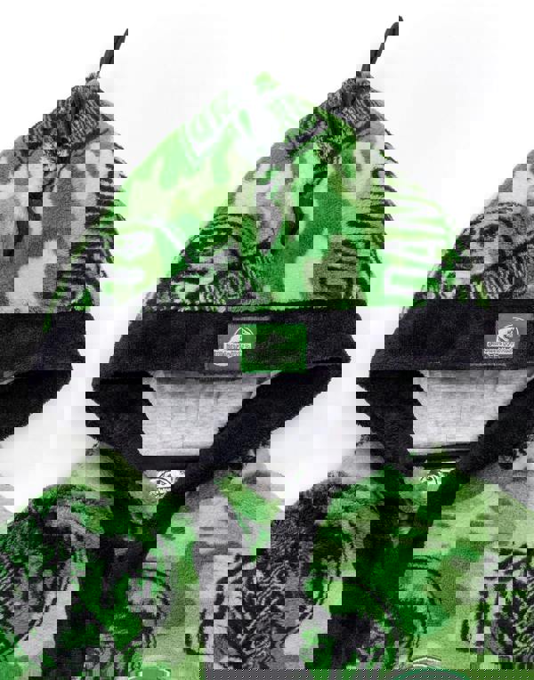 Jurassic World Boys Green Camo Logo Print Bathrobe