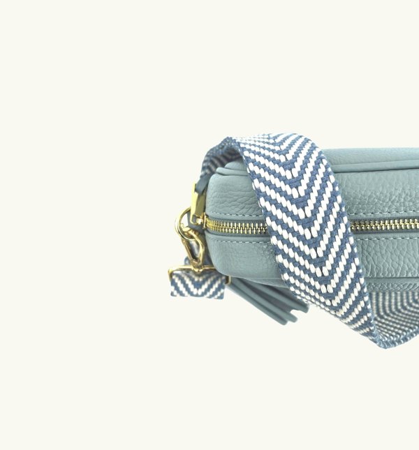 Apatchy Denim Blue Chevron Strap