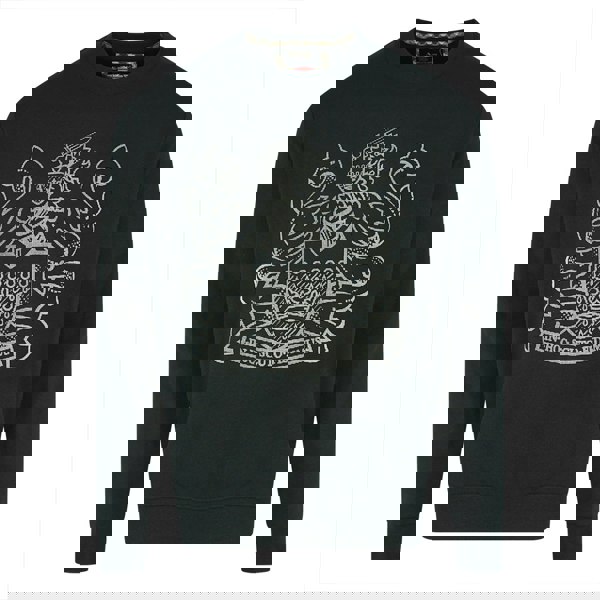 Aquascutum Pixel Aldis Logo Black Sweatshirt