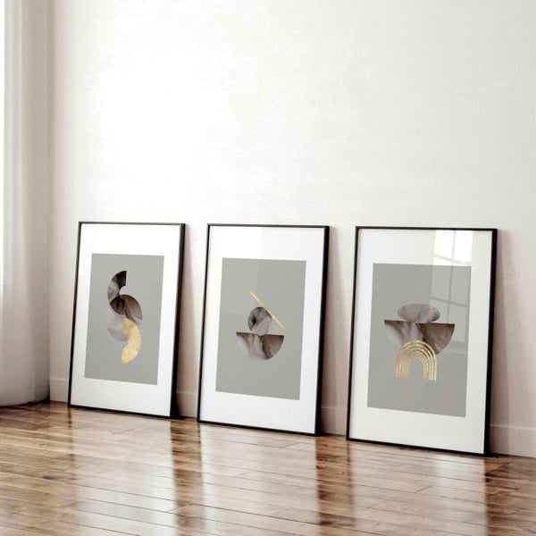 Wall art in office | set of 3 framed wall art