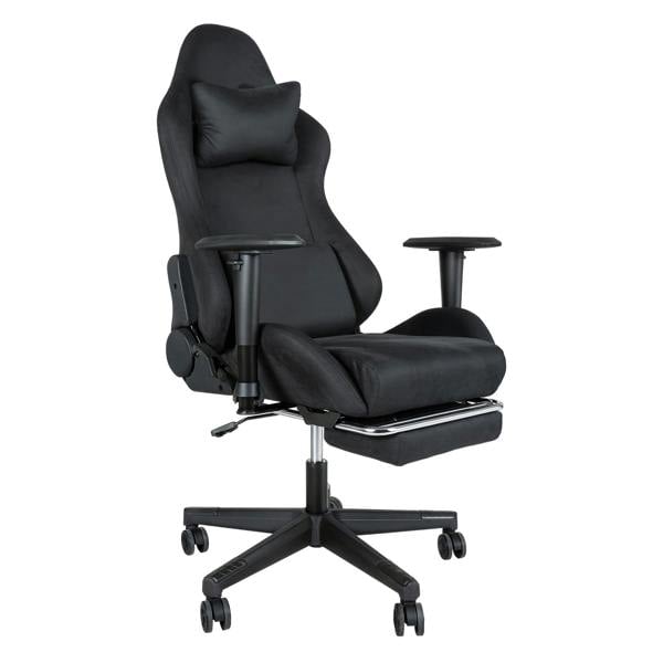 Levede Office Desk Chair Gaming Recliner Adjustable Height with Footrest Black