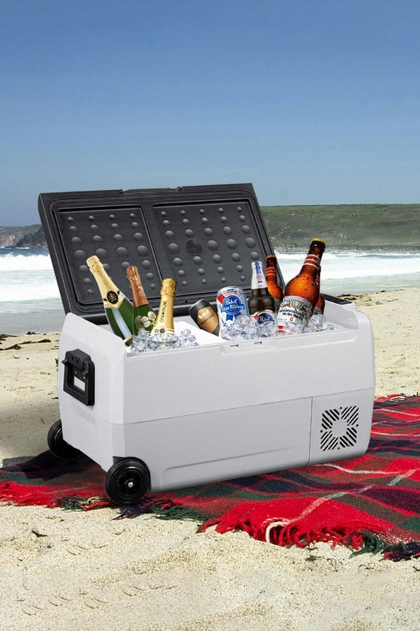 Living and Home 36L Portable Car Compressor Refrigerator for Camping Road Trip