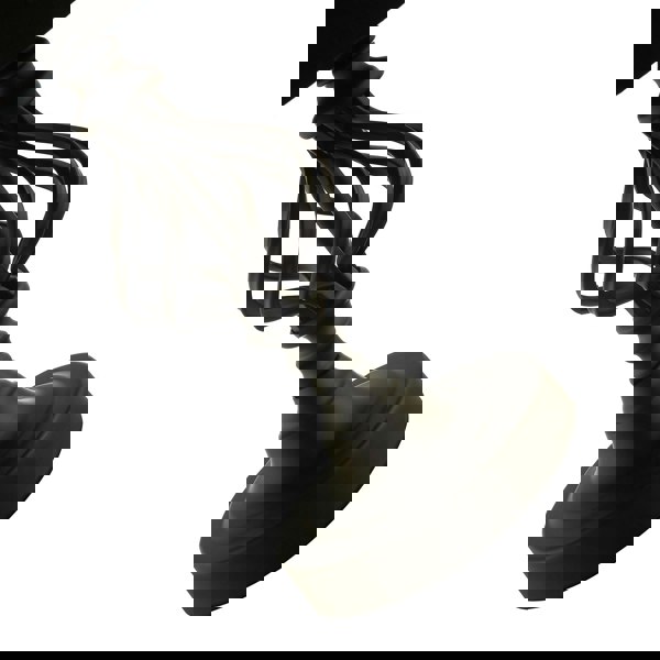 Classic Twist Metal Table Lamp in Matte Black with Black Drum Shade Image 5