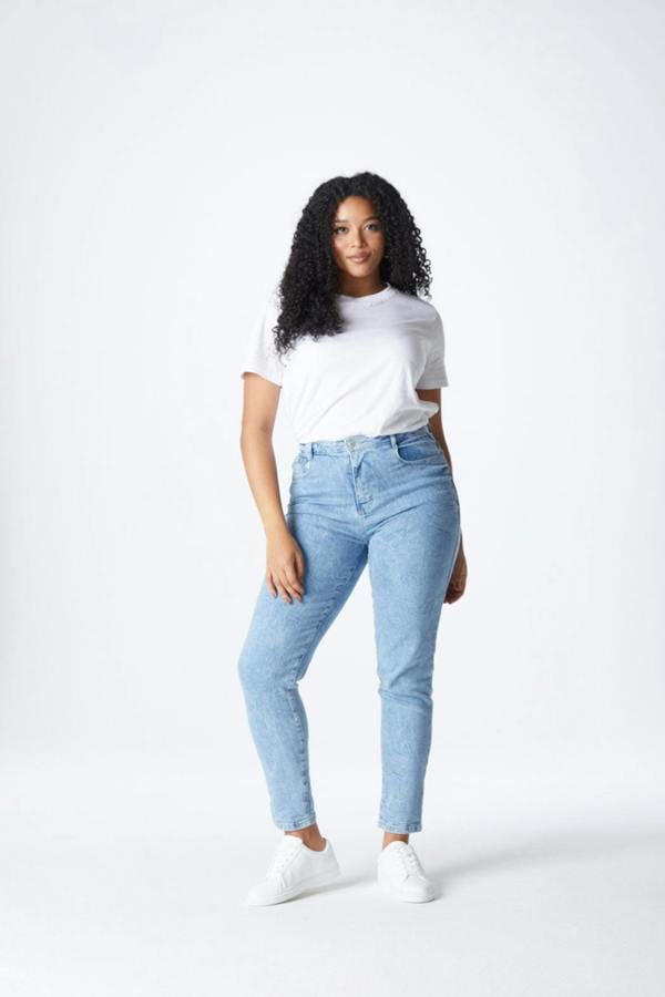 Urban Bliss Marble Wash Straight Leg Jean
