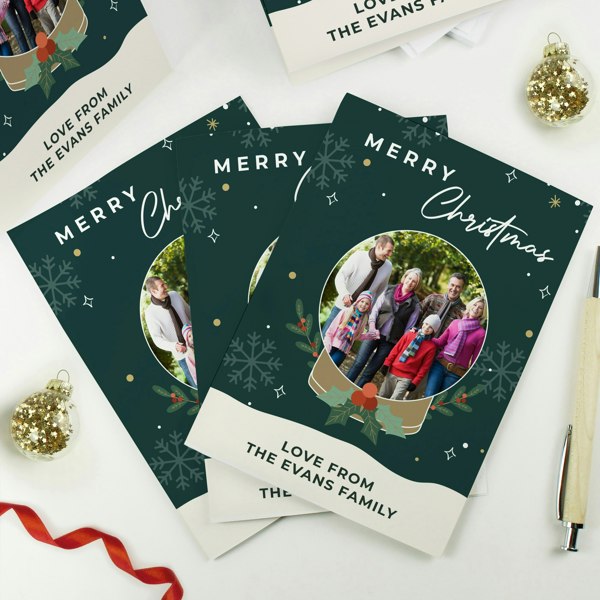Personalised Memento Company Personalised Pack of 10 Christmas Cards - Photo Upload