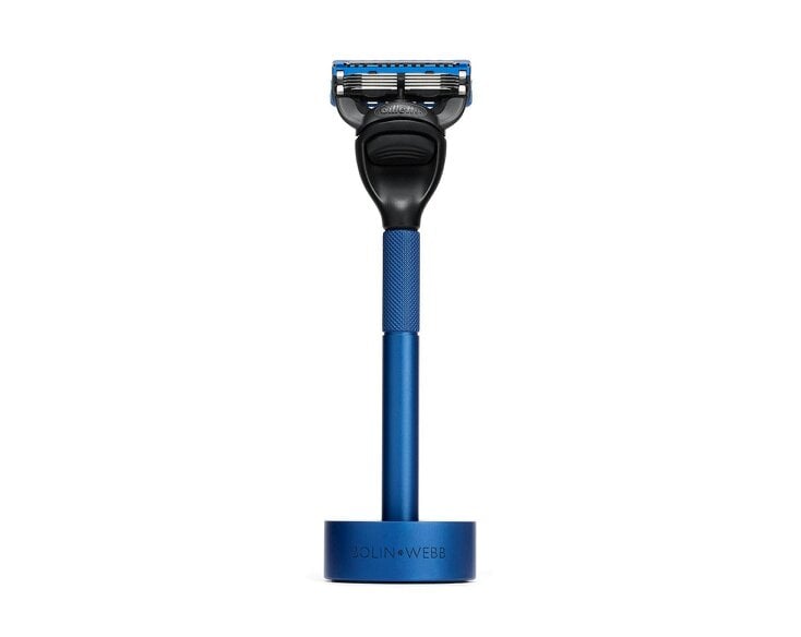 Bolin Webb Generation Blue Shaving Set with Stand - Gillette Fusion Razor
