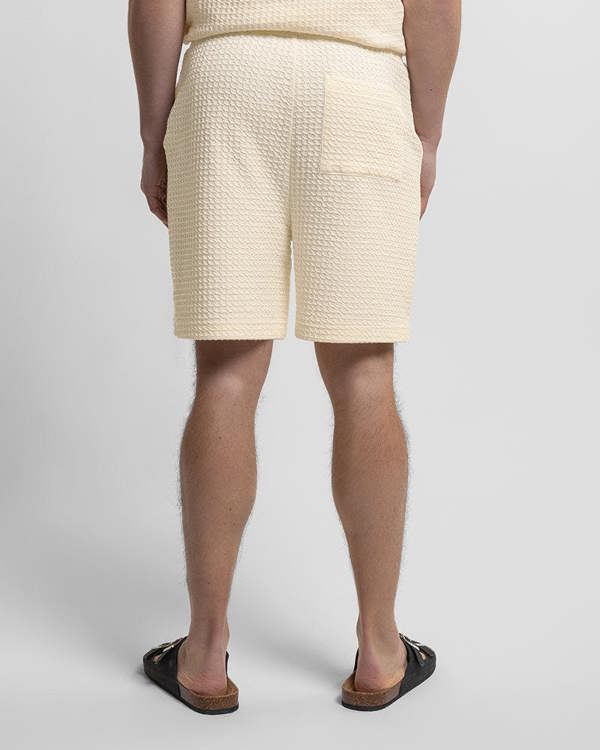 Steel & Jelly Leyton - Check Texture Jersey Shorts