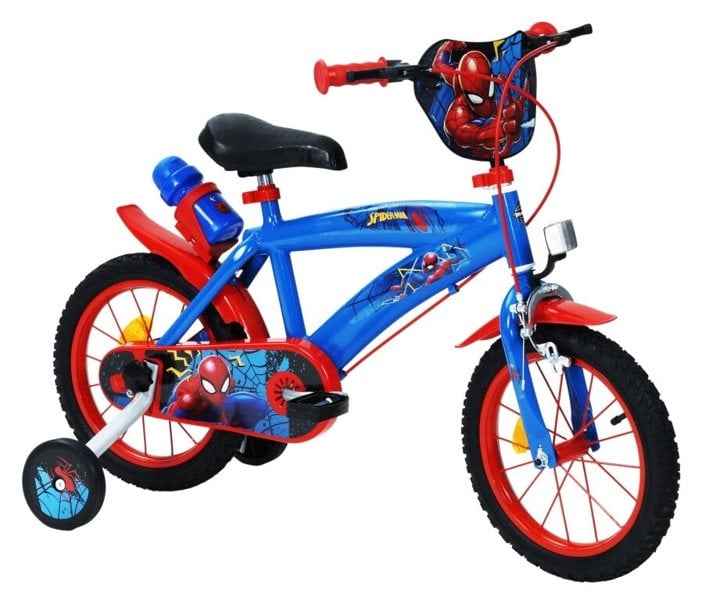 Huffy Marvel Spiderman & Friends 14" Kids Bike - Blue/Red