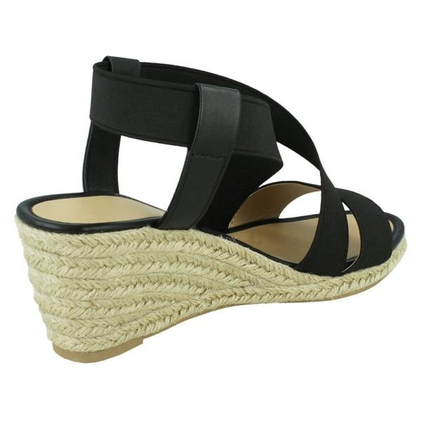 Spot On Ladies Spot On Mid Wedge Sandals F2296