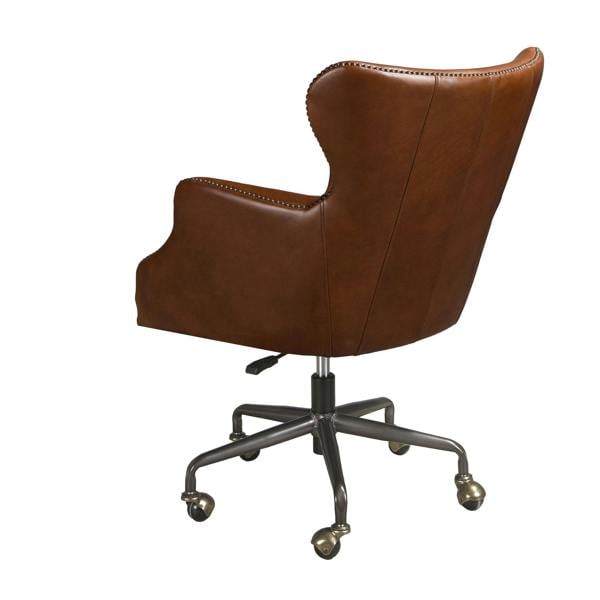 Angel Cerdá Swivel armchair dark brown leather 4166