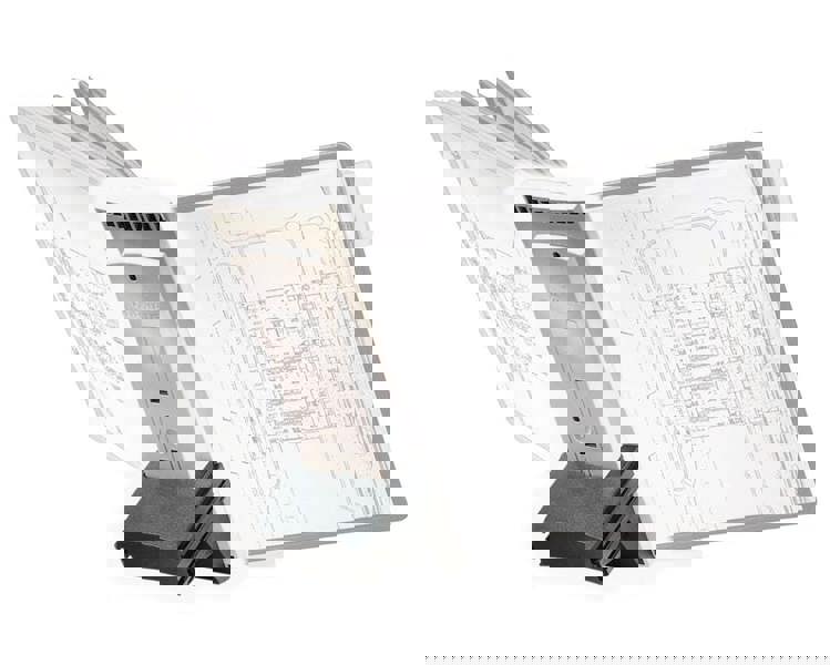 Durable SHERPA TABLE 10 Display Panel Desk Stand Extension Module | A4 Grey