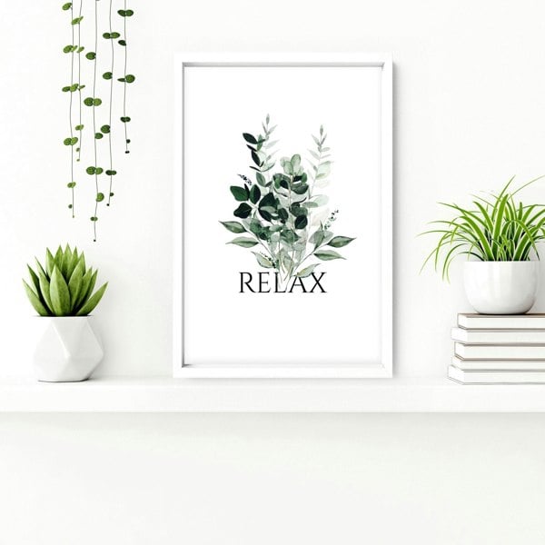 Wall decor for a bathroom | Set of 3 botanical framed wall art