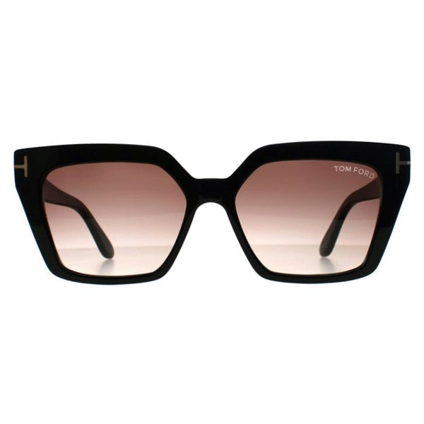 Tom Ford Sunglasses Winona FT1030 01Z Shiny Black Purple Brown Gradient