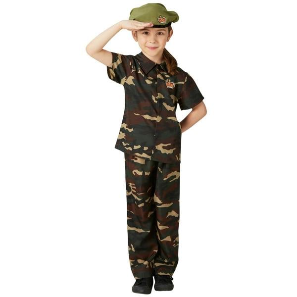 Bristol Novelty Childrens/Kids Soldier Costume - Green - 