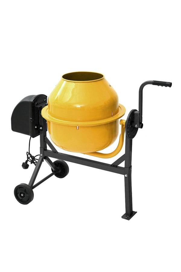 Living and Home 108cm W x 50cm D Electric Portable Cement Concrete Mixer with Wheels
