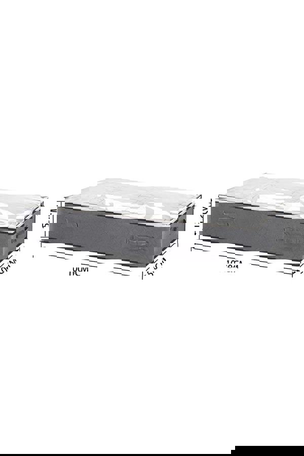 Living and Home 2pcs Fabric Clothes Quilt Storage Box with Handles Organizer