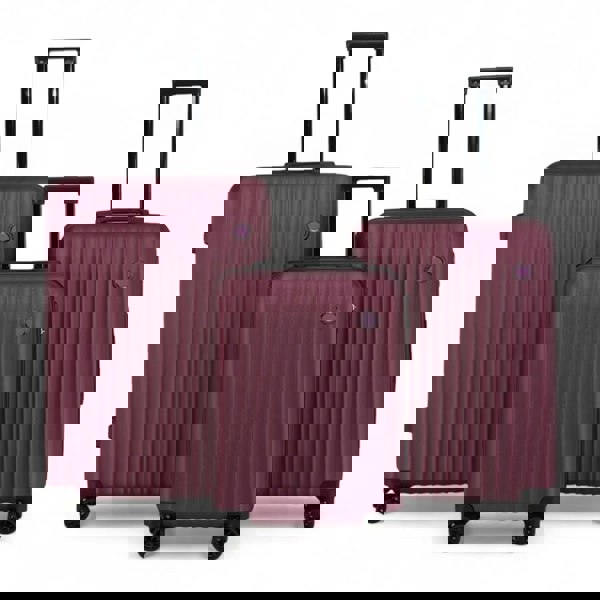 Infinity Luggage ABS Hard Shell Luggage Set Lightweight Travel Suitcases